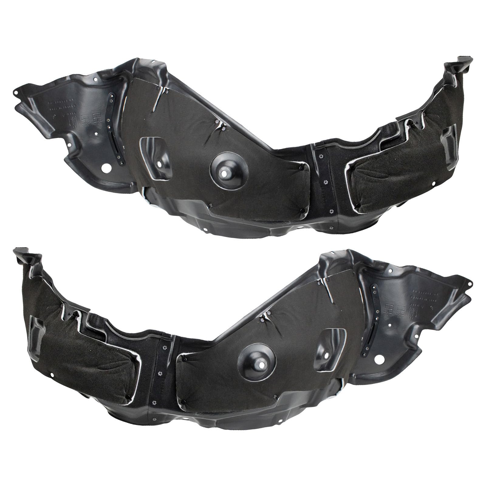 TRQ Front Inner Fender Liner Set | For 2011-2013 Lexus IS250 IS350 LX1248116 LX1249116