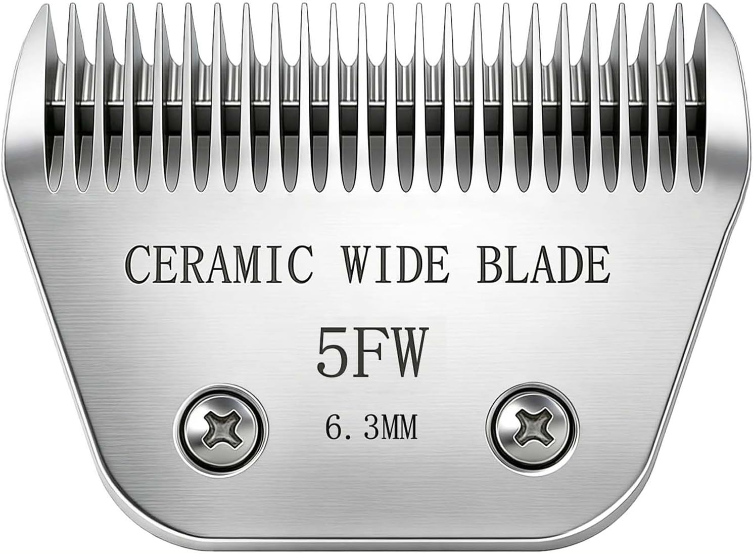 Precision Ceramic Wide Blades for Dog Grooming,Compatible with Andis,Oster A5,Wahl km10 Clippers-Dog and Cat Grooming Replacement Blade (5FW(6.3MM))