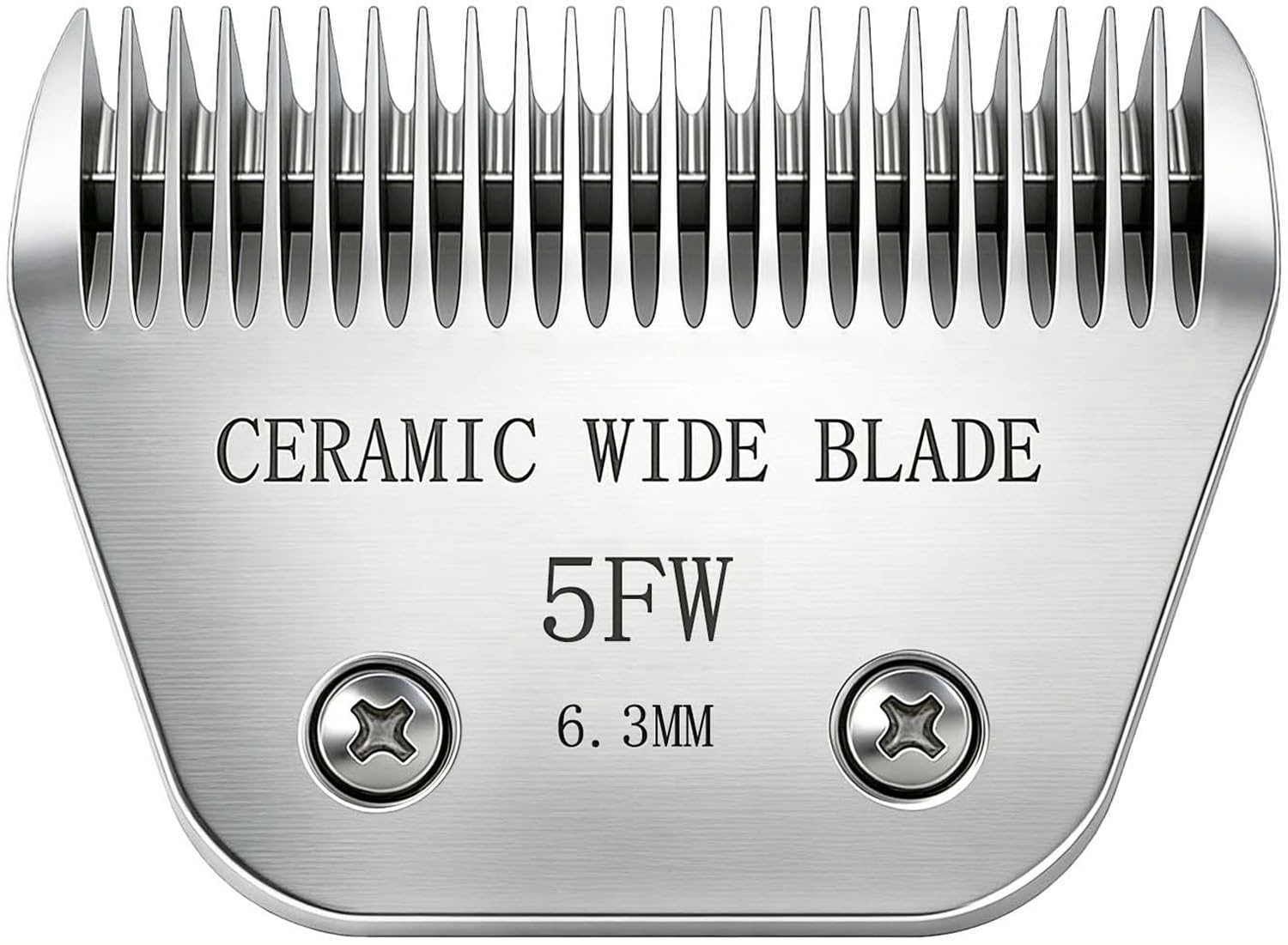 Lames larges de précision en céramique 5FW 6,3 mm compatibles avec tondeuse Oster A5 et Wahl km10