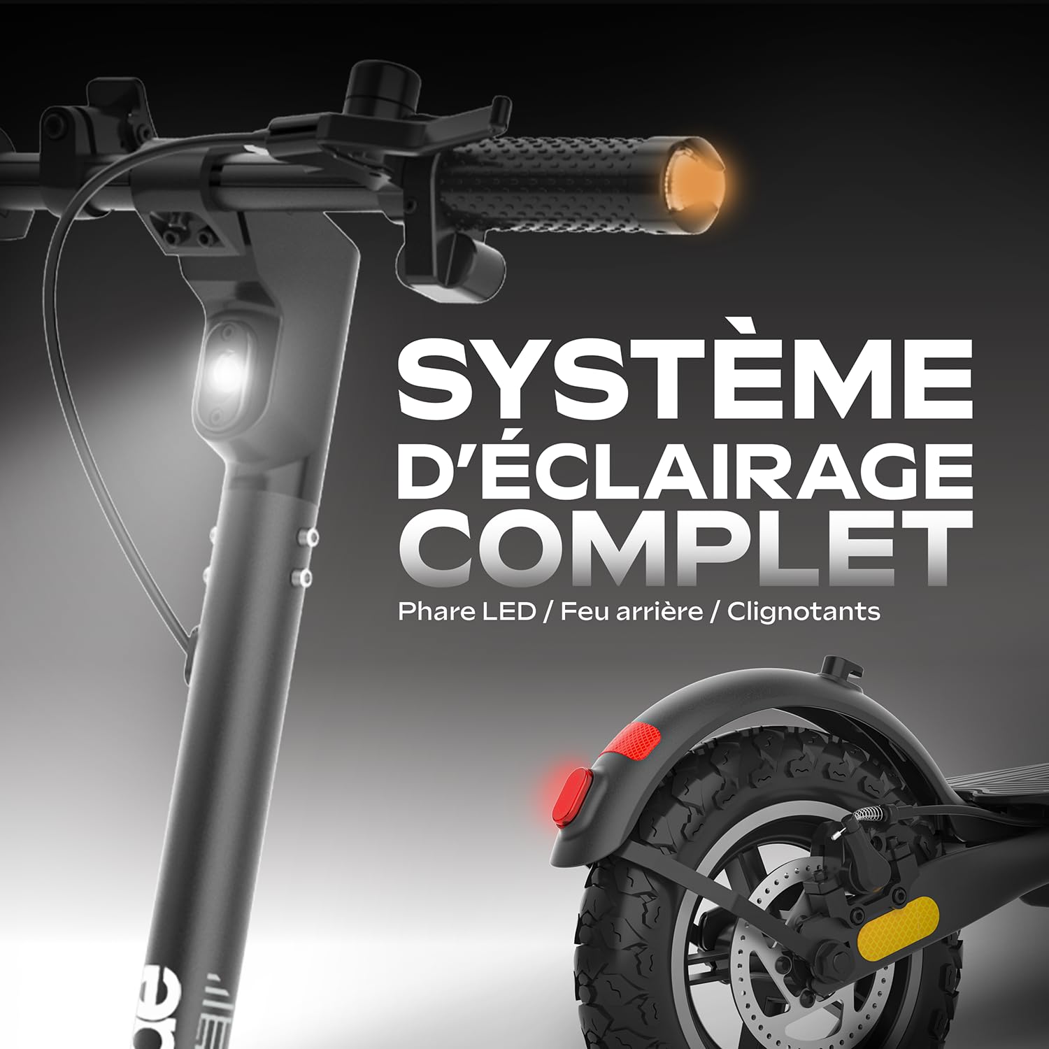 Trottinette Électrique UrbanGlide 100 Evo – 450W, 25 km/h, Autonomie 25 km, Roues 10", Batterie 21.6V 10.4Ah - 16Kg