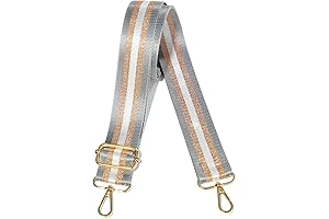 Leather Guitar Strap Crossbody Purse Strap with Chain for Women Handbag Replacement Strap