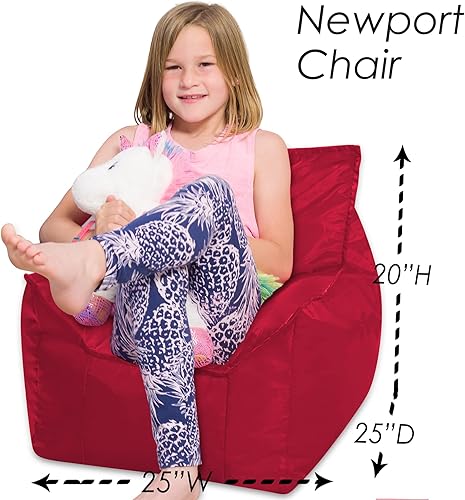 Miniatura 909 de Posh Creations Puf estructurado cómodo para jugar, leer y ver la televisión, Malibu Lounge, tela de lona para colorear, criaturas Criaturas de tela