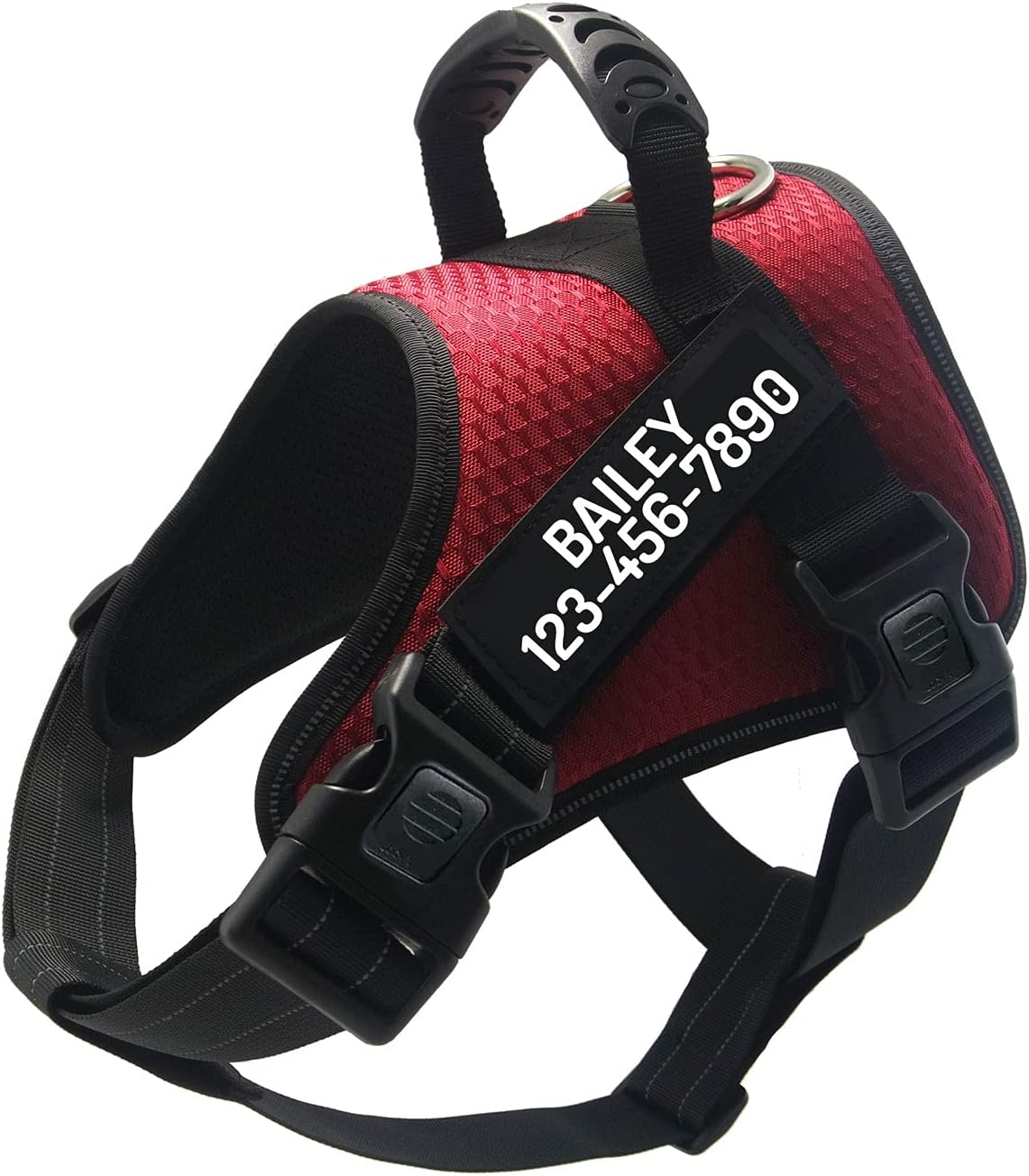 Custom No Pull Dog Harness with Personized Name and Phone Number, Heavy Duty Pet Vest to Prevent Tugging, Pulling, or Choking, Training and Walking