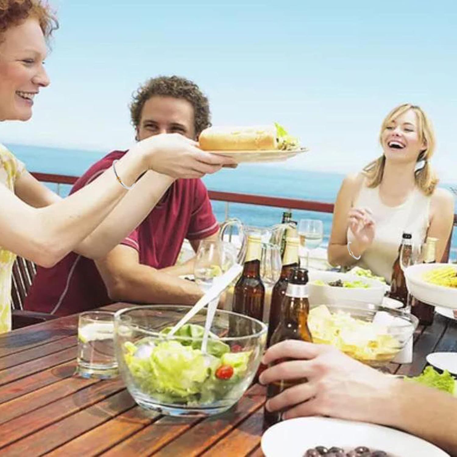 kaluoer Cable Bracelet Two Tone Stainless Steel Retro Twisted Wire Bangle Bracelet, Adjustable Cuff Bangle Bracelet, Suitable, Mother, Wife, Valentine's Day Gift - Image 5