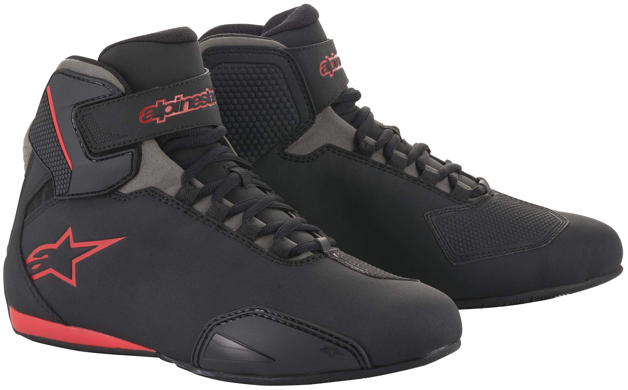 Alpinestars Men's Sektor Street Motorcycle Shoe, Black/Gray/Red, 13-image-11