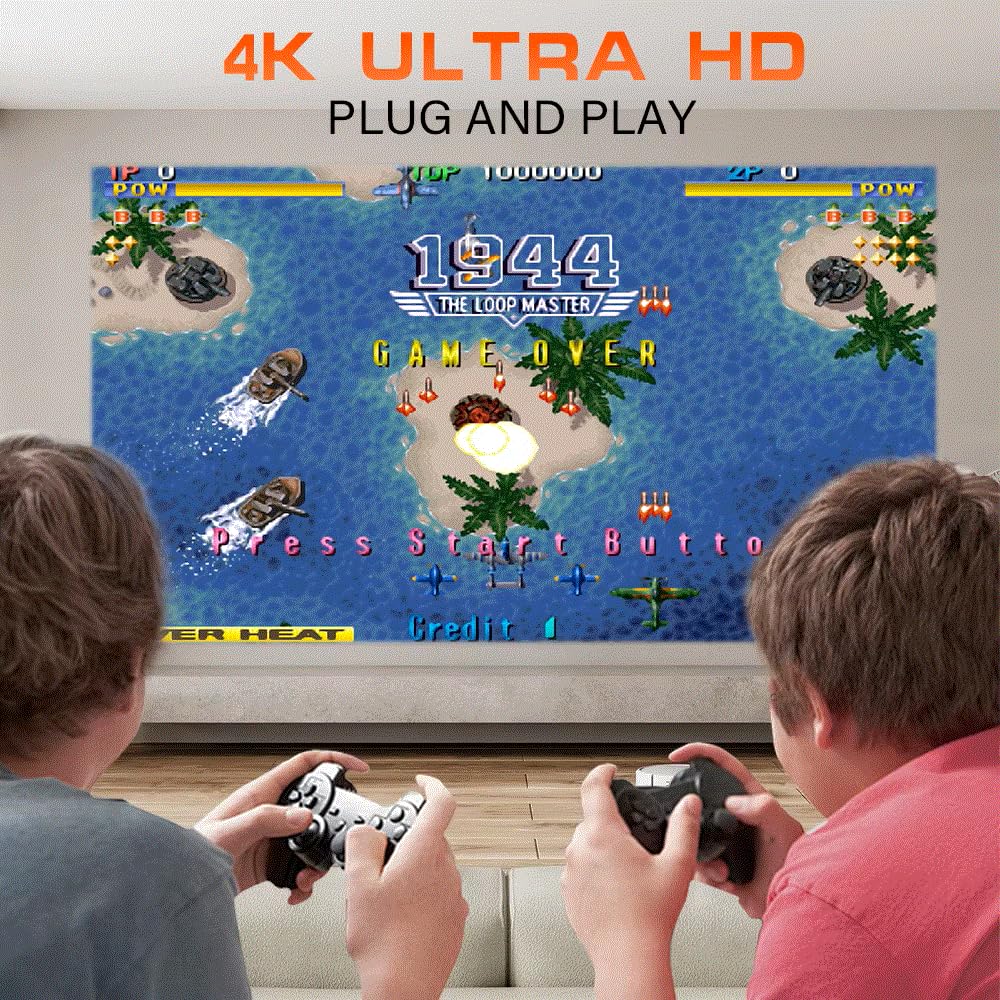 HCS350 Pro Android 11 projektor do gier, karta TF 64 GB, bezprzewodowy kontroler gier, podwójne WiFi, przenośny projektor kina domowego 1920 x 1080P (Hcs350pro czarny)