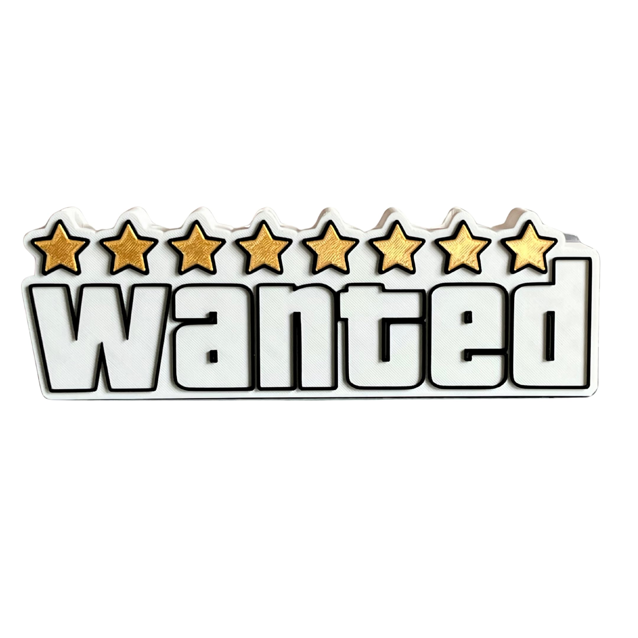G-T-A Wanted Sign 3D Table Top Showpiece | Gaming Theme Decorative Model for Desk, Room & Office Décor | 22Lx7Hx3W Centimeters | Pack of 1-image-49