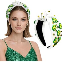 MDDRUIQI St Patricks Day Headband - St Patricks Day Accessories - Shamrock Head Boppers Hats | St Patricks Day Shirt Women - St. Patricks Day Decorations Outfits