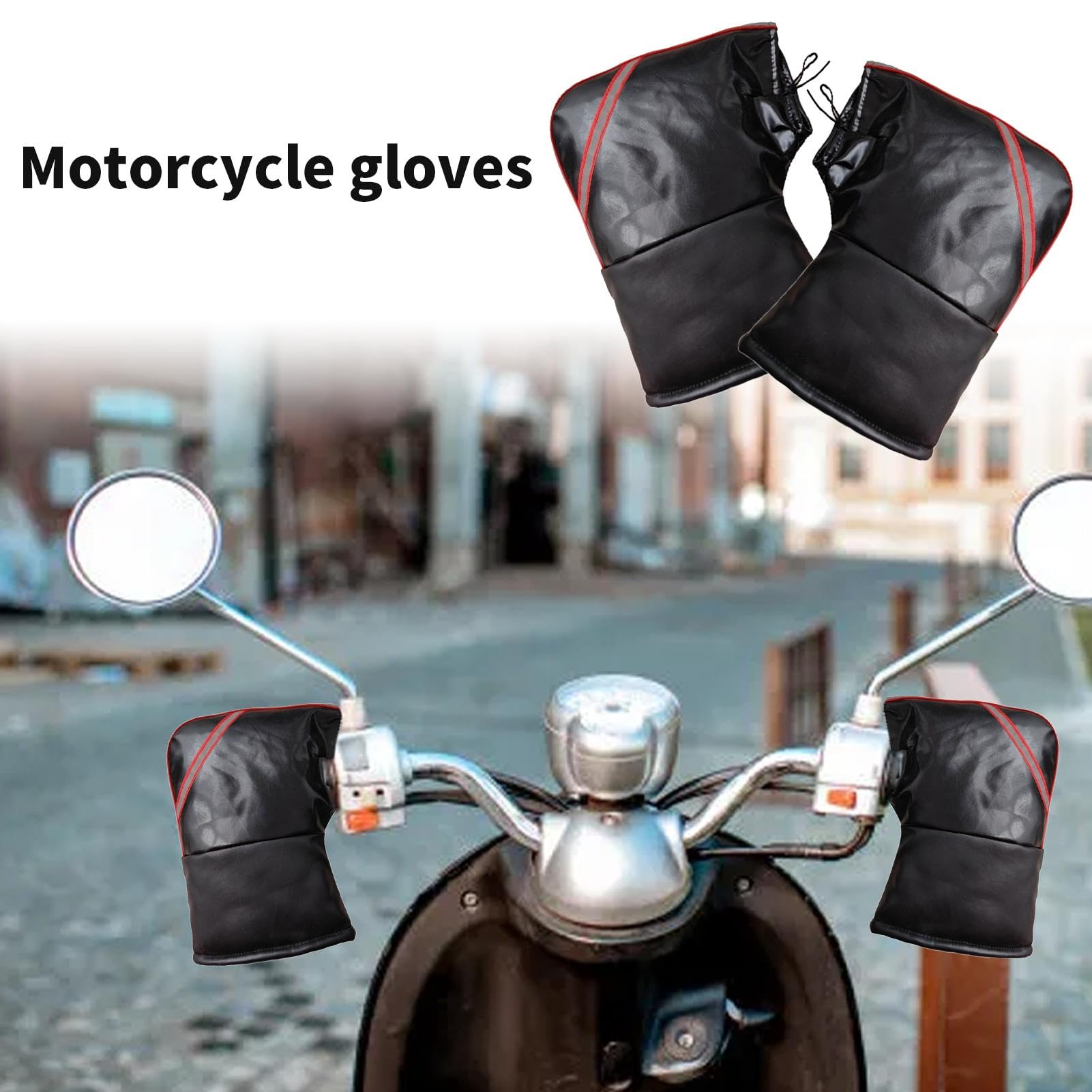 Rękawice na kierownicę motocykla | Pokrowiec na odzież rowerową Nowe rękawice na kierownicę motocykla - Pokrowiec na kierownicę roweru, ciepłe rękawiczki rowerowe do rowerów górskich