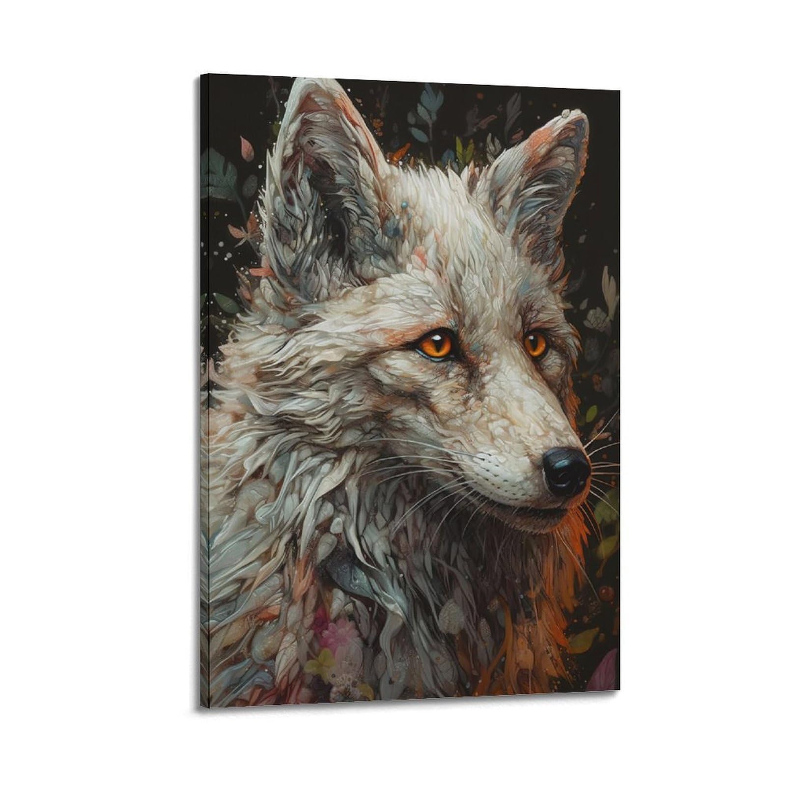 ZSZWHJ Animal Poster Arctic Wolves Poster Decorative Painting Canvas Wall Posters And Art Picture Print Modern Family Bedroom Decor Posters 20x30inch(50x75cm)
