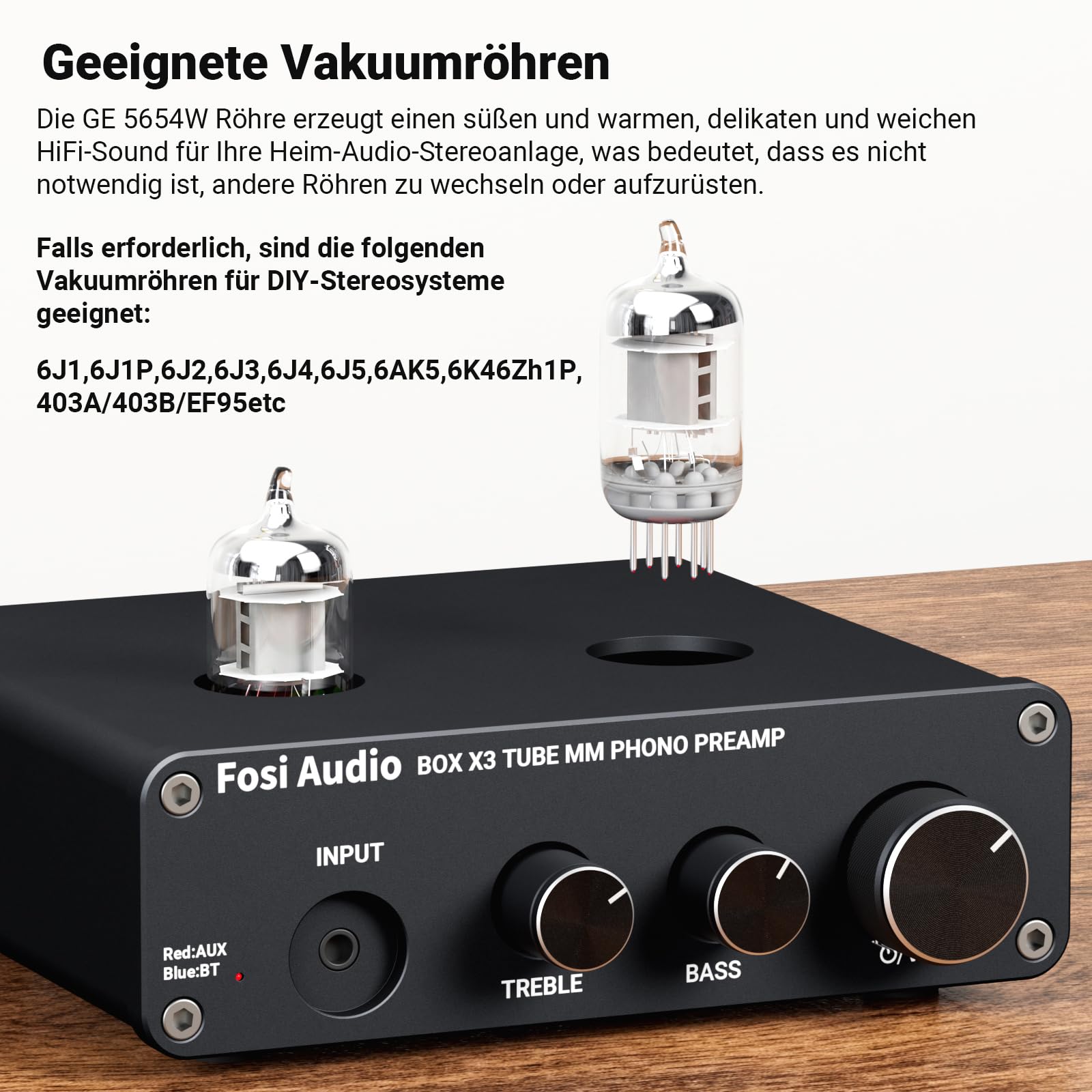 Fosi Audio Box Serie Phono Vorverstärker für MM Plattenspieler (Box X3)