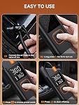 Tire Inflator Portable Air Compressor, Electric Bike Pump with Tire Pressure Gauge, 150PSI Fast Inflation with USB Charging Output, Portable Air Pump for Car Tires, Motorcycle, Bicycle, Balls