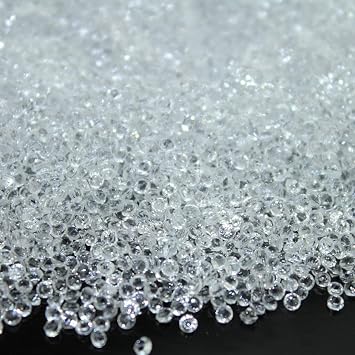 Acrylic Diamonds, 2.5mm Acrylic Color Faux Round Crystals Treasure Gems, 0.09 inch Tabletop Confetti Crystals for Table Confetti, Table Scatters, Vase Fillers, Party Decoration 10000pcs Clear