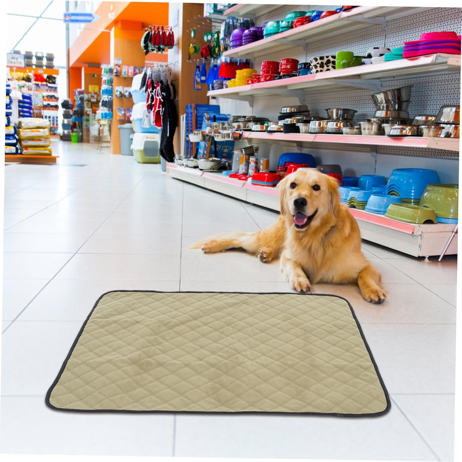 2pcs Washable Dog Pee Pads Reusable Pet Urine Pads for Puppy Training Waterproof Potty Pads Stylish Pet Training Mats