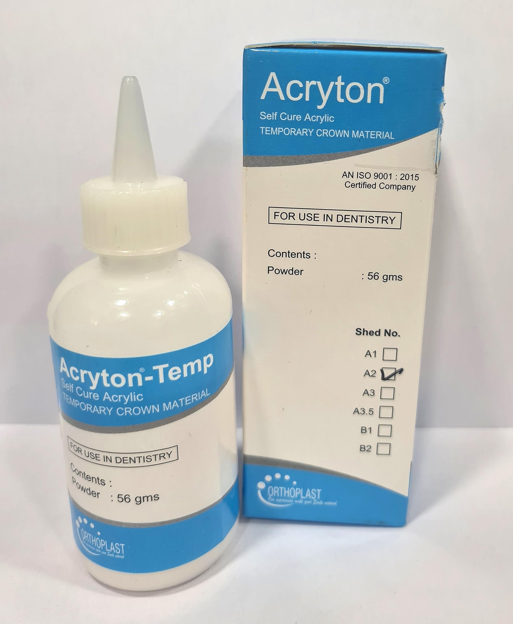 Dental Self Cure Acrylic Temporary Crown Material Powder Shed-No-A2-56gm