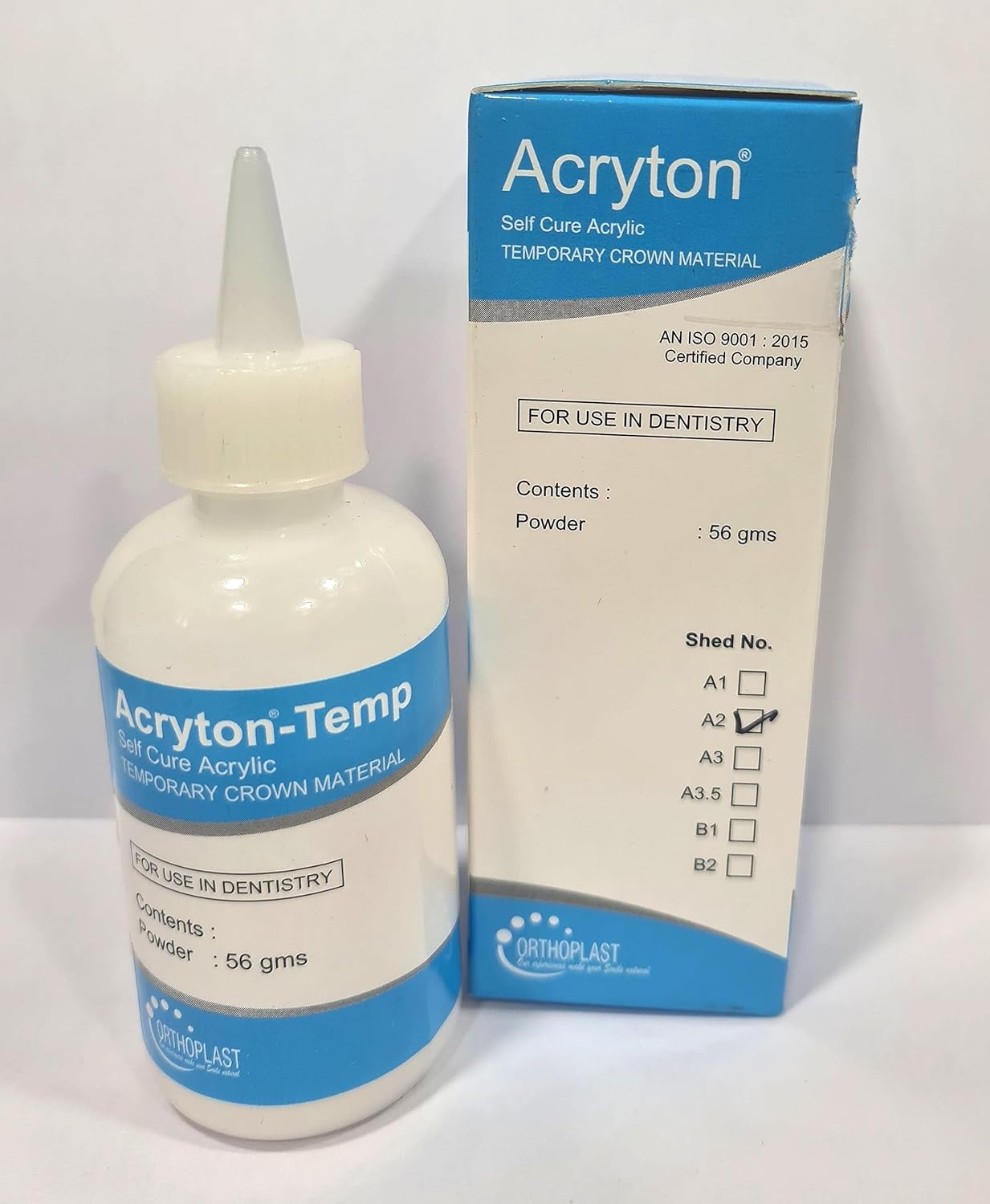 Dental Self Cure Acrylic Temporary Crown Material Powder ShedNoA2