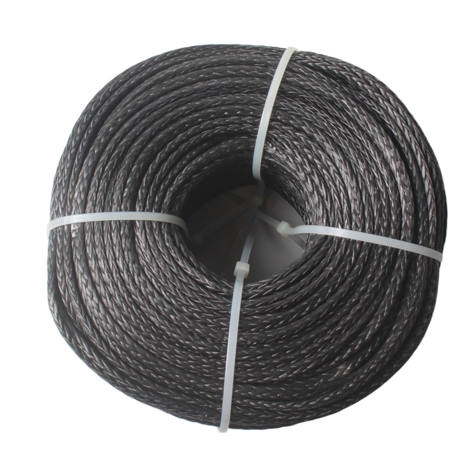 Lina wyciągarki, Syntetyczna lina wyciągarki 2865LBs kabel liniowy pusty warkocz 4mm 5/32 ''10M 12 splotów wciągarka żaglowa liny holownicze(Blue 10m)