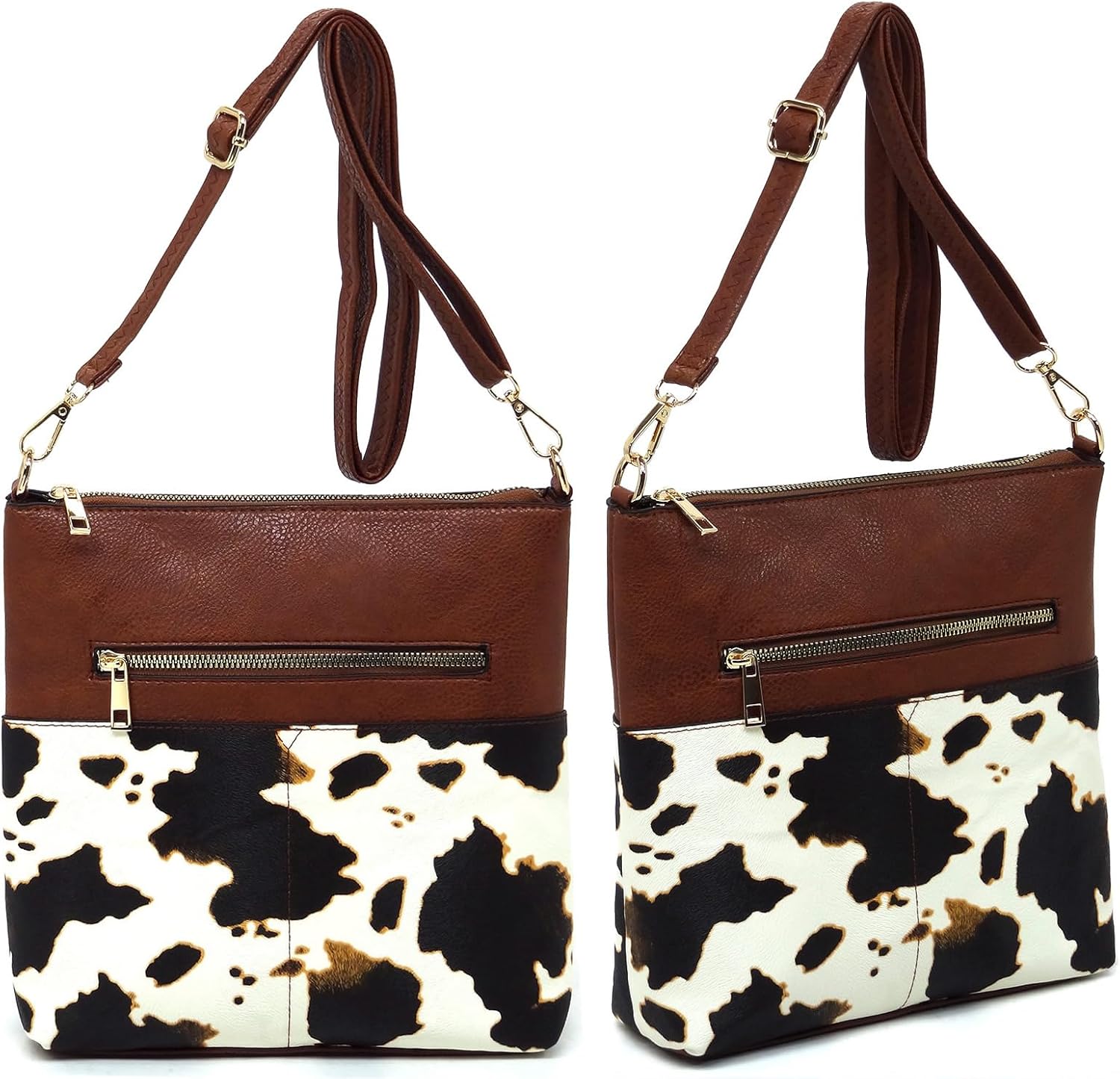 Leopard Print Crossbody Bag Animal Printed Shoulder Bag Womens Purse Satchel
