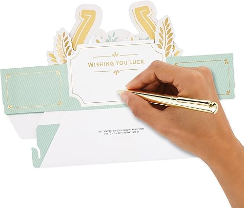 Miniatura 6 de Hallmark Paper Wonder - Tarjeta desplegable (herradura de buena suerte) para el día de San Patricio, graduación, jubilación y más