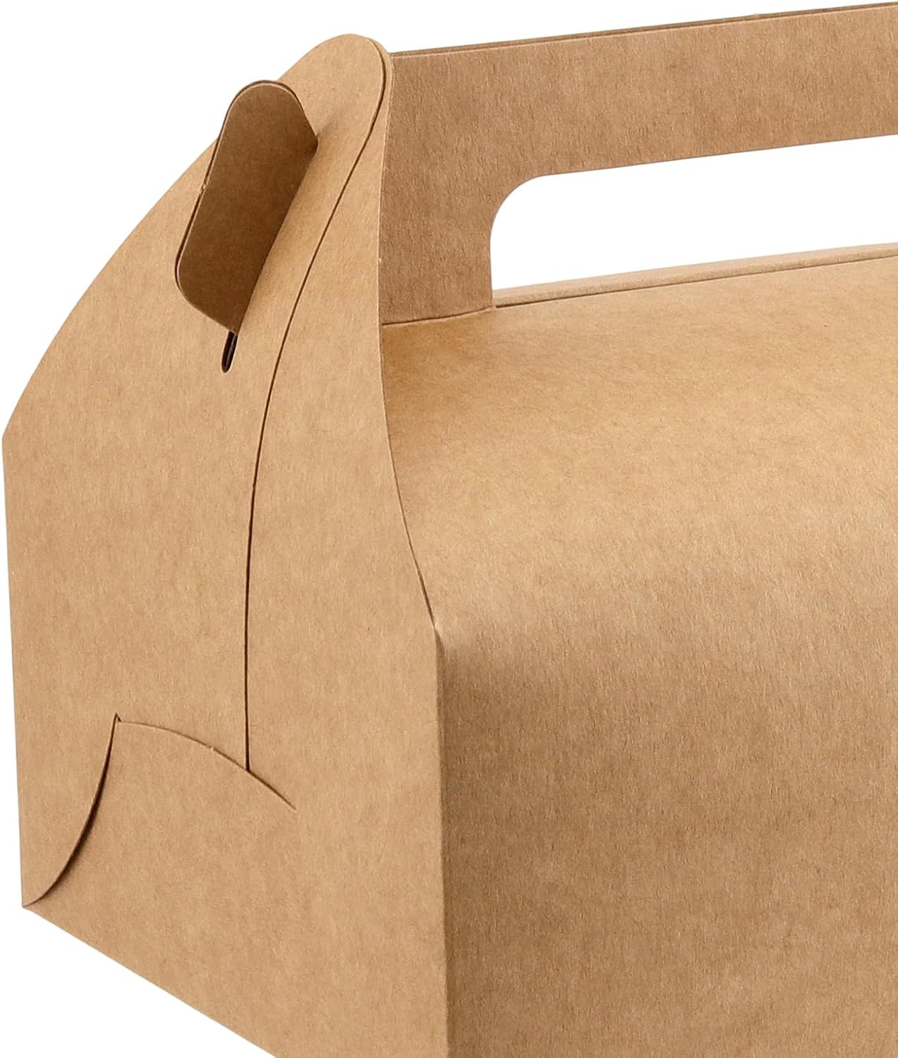 HEIHAK 50 PCS 8x6x4 Inch Large Gable Boxes Bulk, Gift Boxes with Handle, Treat Party Favor Boxes for Birthday,Wedding,Picnic and Christmas - Image 3