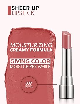 Sheer Up Semi-Transparan & Bright Finished Moisturizing Lipstick