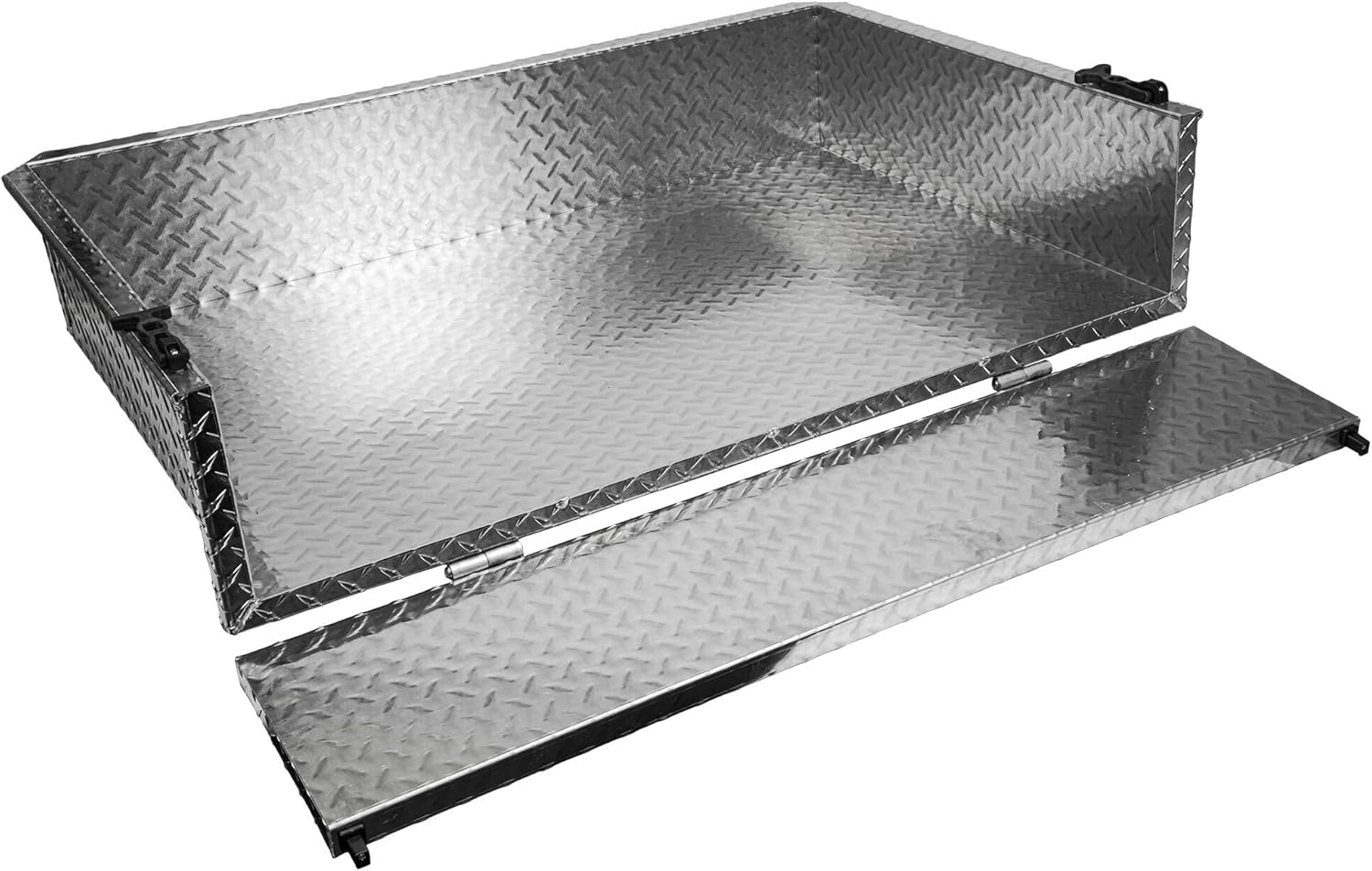 Performance Plus Carts Golf Cart Aluminum Diamond Plate Utility Bed Cargo Box (Cargo Box ONLY)