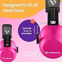Vista 91 de Vanderfields Kids Ear Protection Earmuffs - Noise Cancelling Headphones for Kids, Autism, Toddler, Children
