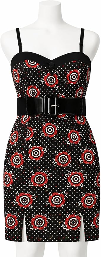 Sourpuss Tattooed Roses Slit Dress from Clothing (Medium)