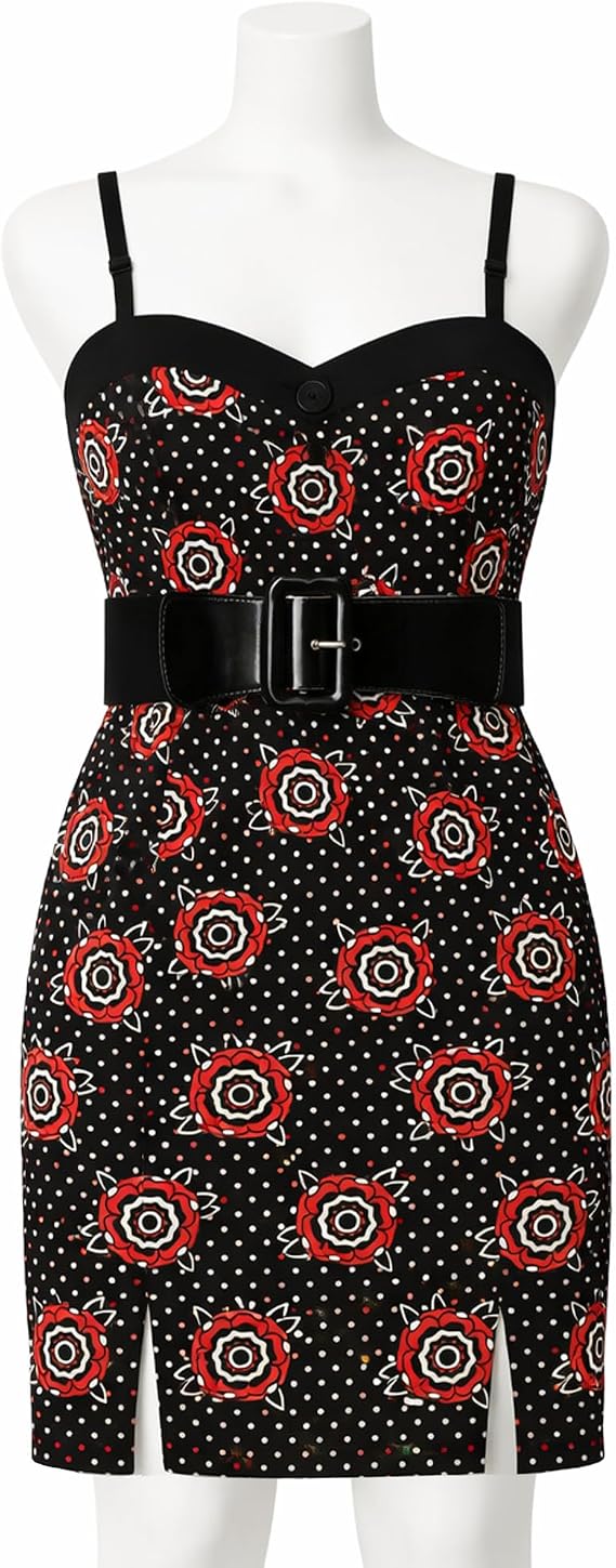 Sourpuss Tattooed Roses Slit Dress from Clothing (Medium)