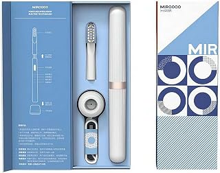 Electric Toothbrush, Gentle Micro-Vibrations with 3 Modes & Smart Timer, 2-Month Battery Life, with Charging Stand, Waterproof Travel Set for Home, Business Trips and Sensitive Gums (Silver)