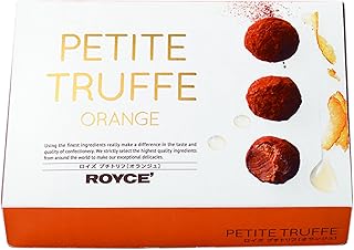 ROYCE' Petite Truffe "Orange" - Premium Japanese Chocolate with Orange-Infused Ganache | From Hokkaido (12 Pieces of Chocolate)