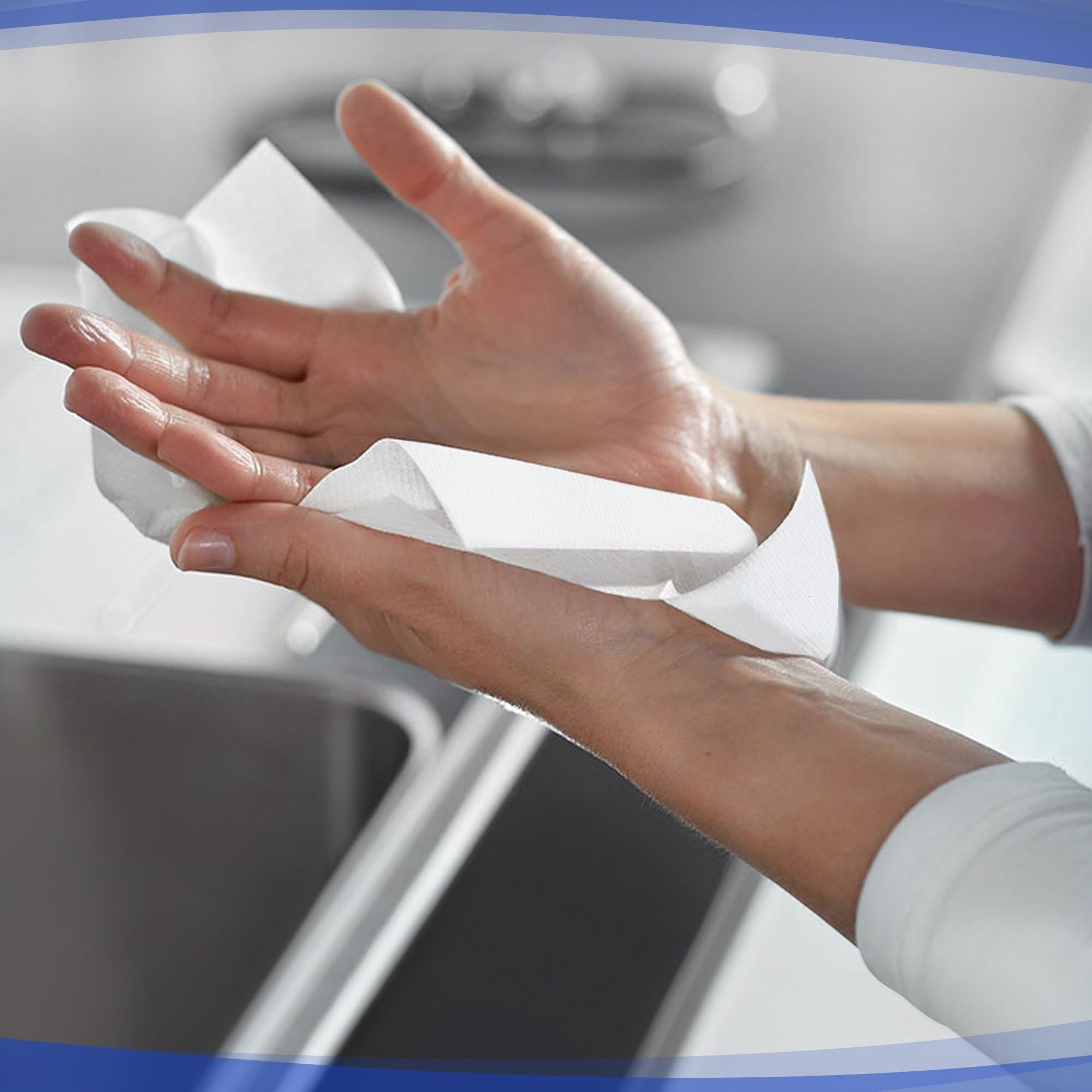Aquarius Dispenser di asciugamani Aquarius Slimfold U7024 - bianco
