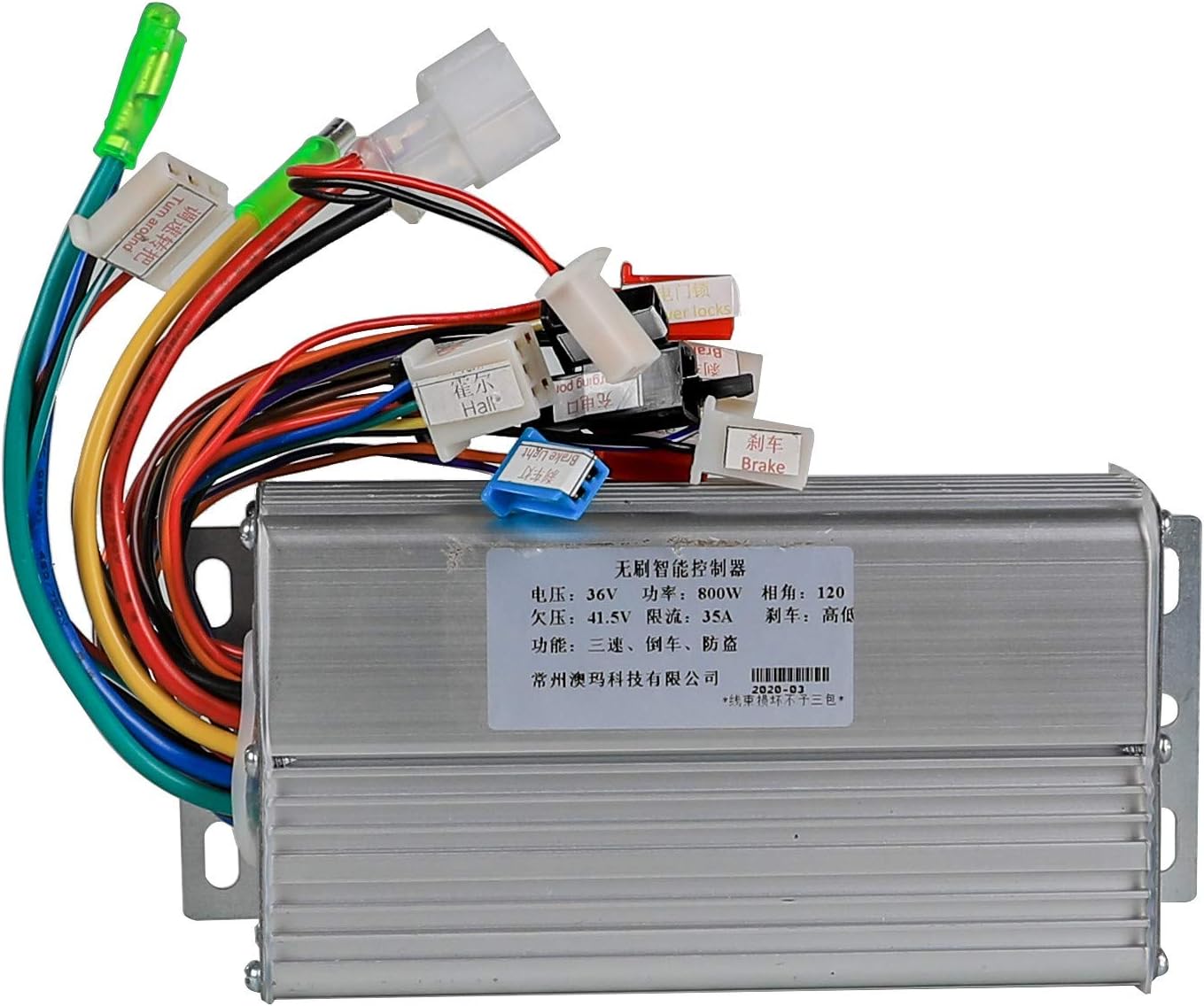 36V 800W Brushless Motor Controller LCD Throttle Keylock Reverse Kit for Electric Bicycle Scooter Go Kart ATV E Bike Quad