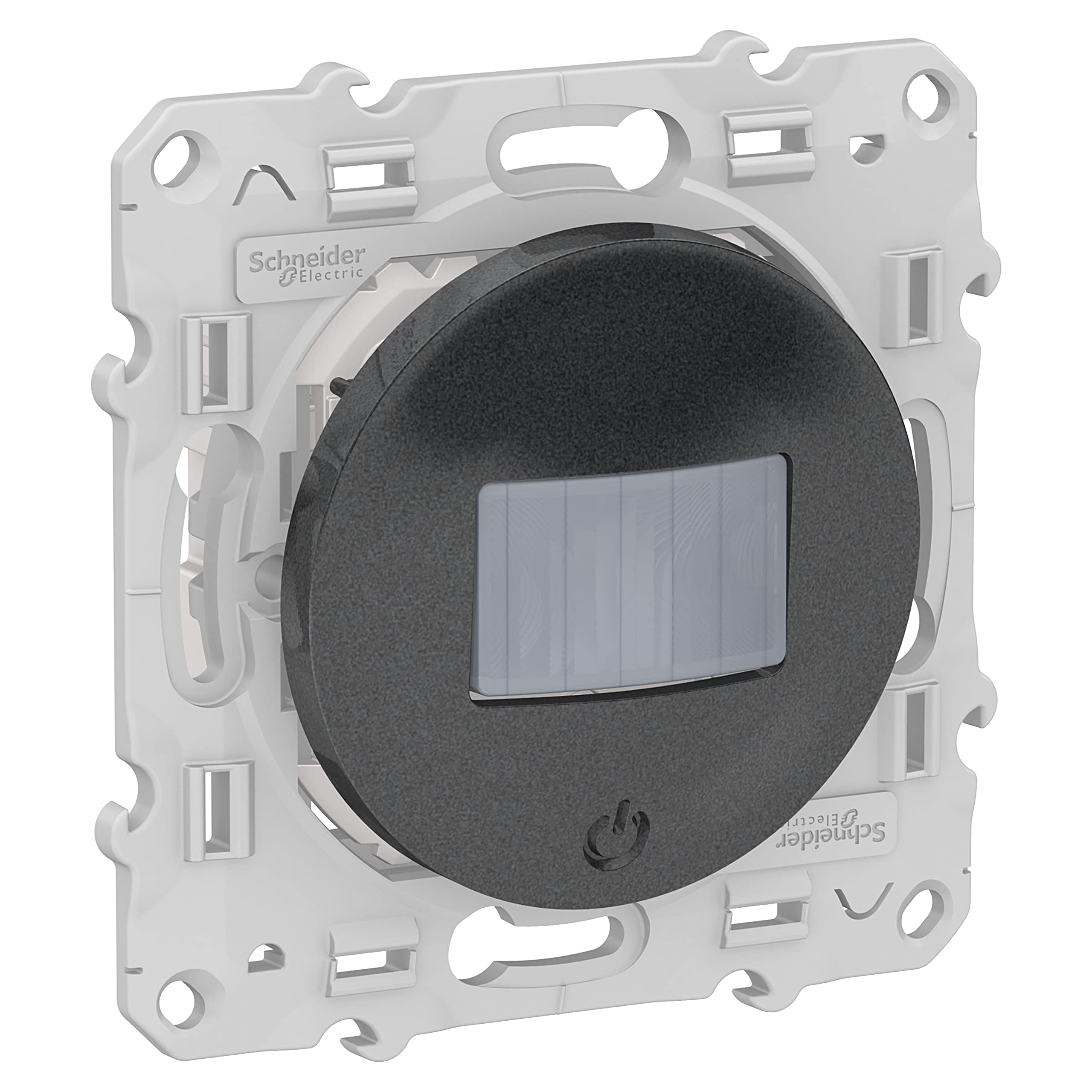 Schneider Electric - Odace, détecteur de présence et de mouvement Anthracite, toutes charges, 3 fils - S540523