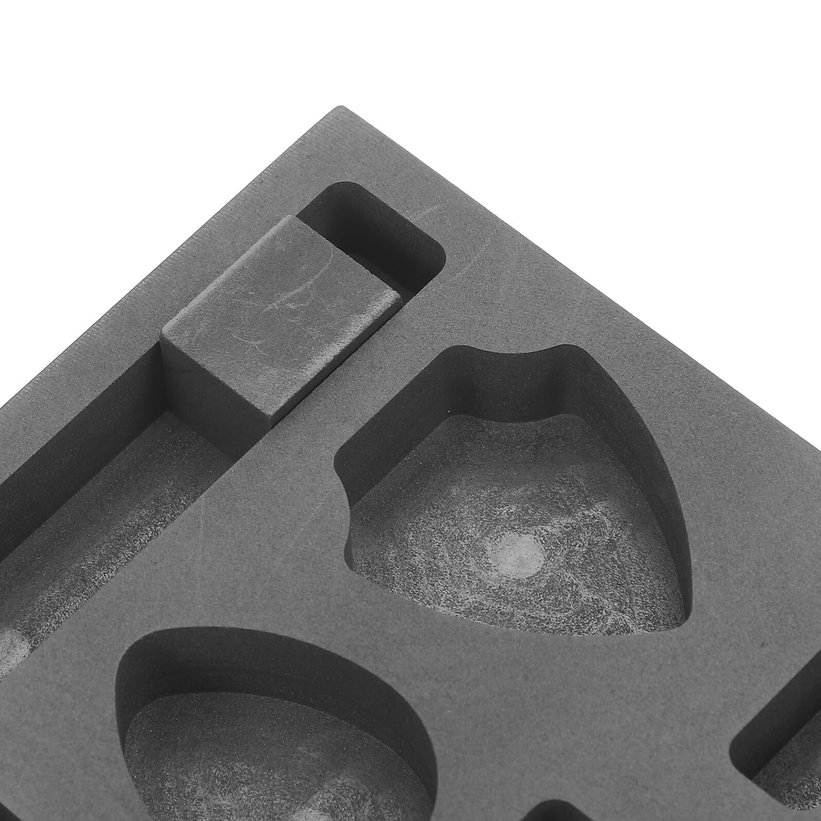 MAGICLULU Zinngießen Formen Graphitbarrenform mit 11 Löchern Poröse Graphit Gussform für Gold und Silber Bruchfest und Verformungsfrei für Metallschmelzform