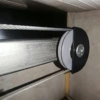 Vista 4 de Cable y cable de resorte de torsión para puerta de garaje, 8.6 pies x 1/8 pulgadas de diámetro, resistente 7 x 7 hebras, cable de elevación