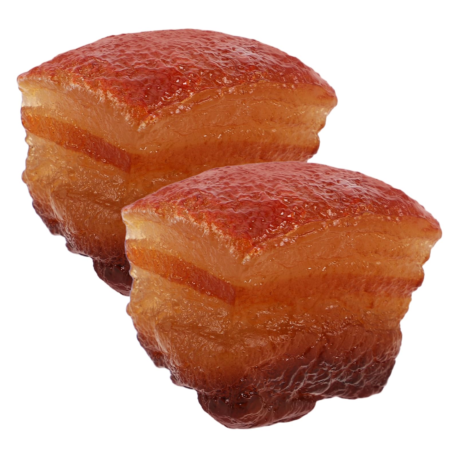 2pcs Artificial Meat Models Pork Decor Pork Prop Meat Decor Artificial Pork Meat Prop