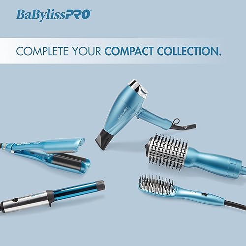 Miniatura 7 de BaBylissPRO Nano Titanium COMPACT TOOLS deliver full power in a compact size - deep waver, hair dryer, hot air brush, paddle brush, wand