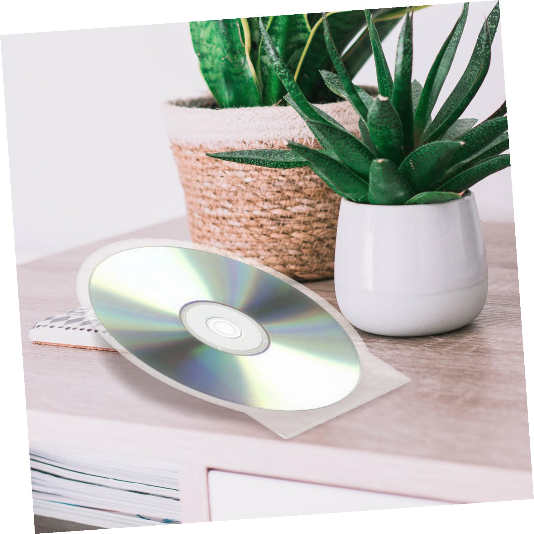 VALICLUD Custodia CD Rigida 50pezzi Organizzatore per Dischi Dvd Custodia Protettiva Design Spesso e Minimale