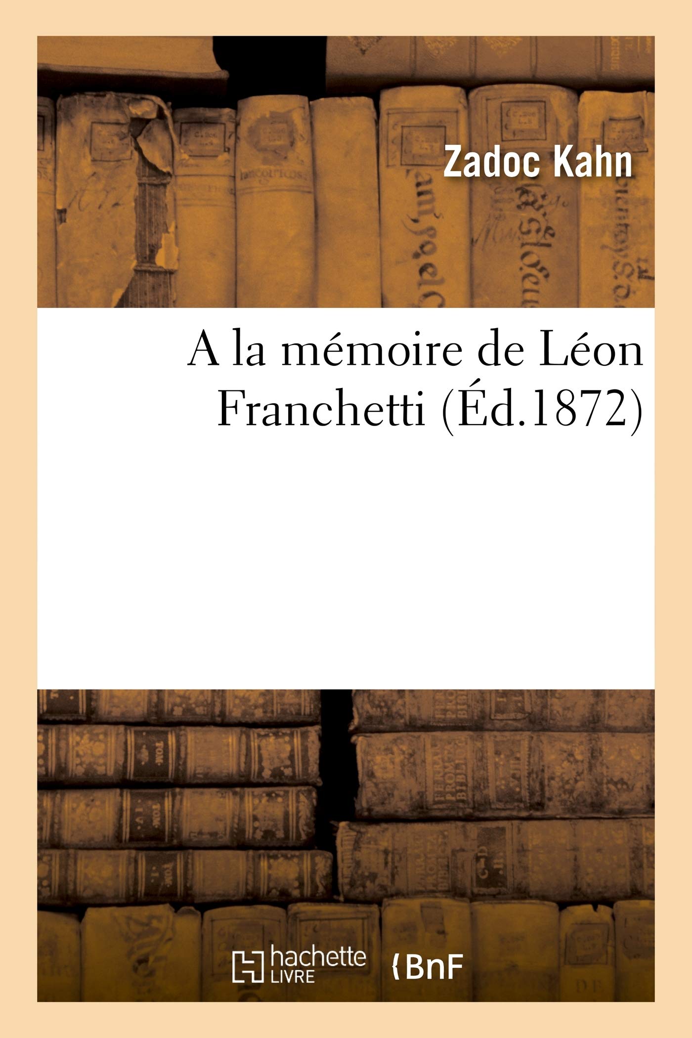 a la Mmoire de Lon Franchetti (Histoire)