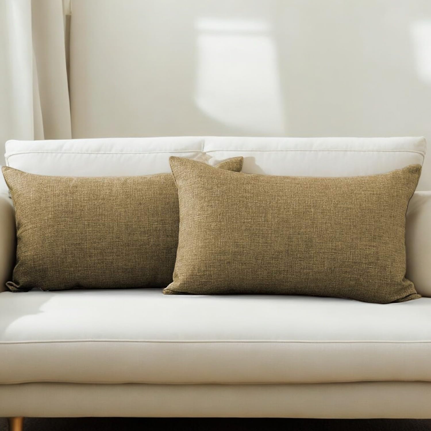 CASA-NEST Jute Cushion Cover 12x20 (Pack of 2) (Beige)-image-48