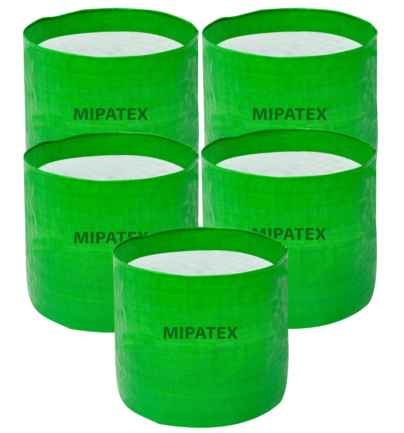 MIPATEX Plant Grow Bags 6in x 6in, Terrace Gardening Vegetable Planting Pots, Woven Fabric Leafy Fruits Growing Containers (Green, Pack of 5) (B098XHC8SG) Amazon Price History, Amazon Price Tracker