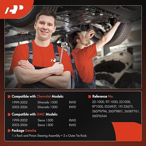 Miniatura 2 de A-Premium - Soporte y piñón de dirección asistida hidráulica compatibles con los modelos RWD Chevrolet y GMC - Silverado 1500, Sierra 1500, 1999