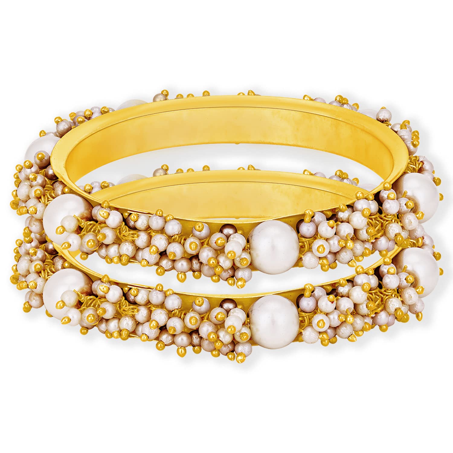 See full amazon price history chart for Sukkhi Astonish Gold Plated Pearl Bangle Set For Women (Set of 2) (B102406_2.6) Sukkhi Astonish Gold Plated Pearl Bangle Set For Women (Set of 2) (B102406_2.6) (B0BSFTRKMV) Amazon Price History, Amazon Price Tracker