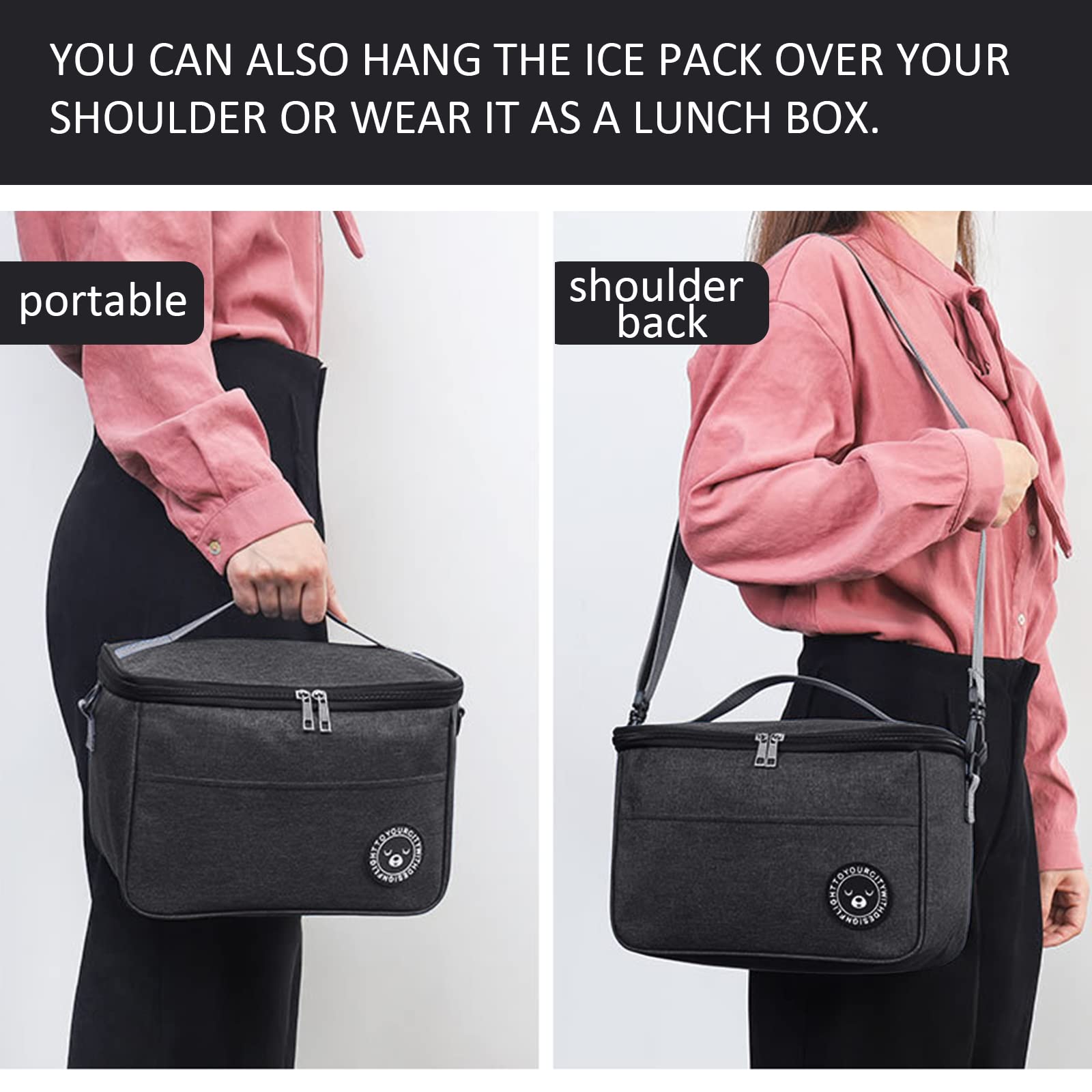 Boîte à Déjeuner Isotherme Réutilisable Avec Imprimé Loutre Pour Homme Et Femme - Grande Capacité - Pour Le Travail, Le Pique-nique, Les Voyages