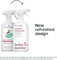 Vista 2 de ATTITUDE Removedor de manchas para ropa para bebés, ingredientes a base de plantas y minerales, productos para el hogar veganos y libres