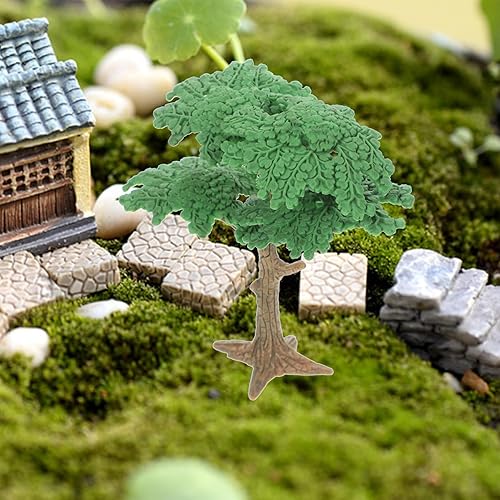 Miniatura 5 de NUOBESTY 3 piezas de árboles falsos modelo tren miniatura paisaje arquitectura árboles ferrocarril paisaje diorama árbol para bricolaje paisaje casa