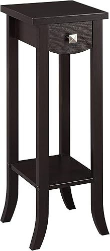 Convenience Concepts Newport Prism - Soporte alto para plantas, color espresso