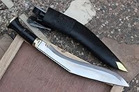 Vista 4 de 13" Service Kukri - Khukuri de acero de alto carbono, cuchillos forjados a mano, Kukris tradicional de Nepal