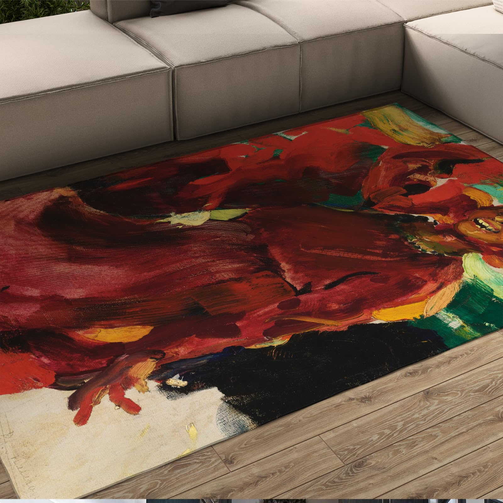 Tapis Filipp Malyavin style rural pour sublimer votre patio et votre salon